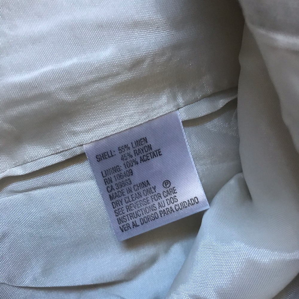 Tahari ASL Linen Rayon Vintage Safari Jacket - Picture 8 of 9